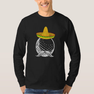 Golfer Sombrero Mexican Festival Cinco De Mayo Gol T-Shirt