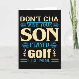Golfer Son Saying Card