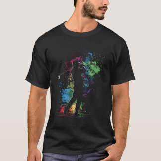 Golfer Splash Art Golf Golf Course Retro Golfer Vi T-Shirt