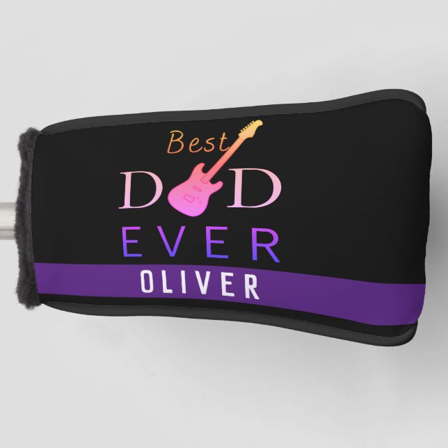 Golfer Sports Cool Cute Best Dad Fathers Day Golf Head Cover (Front)