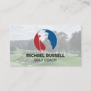 Golfer Sports Course Business Card