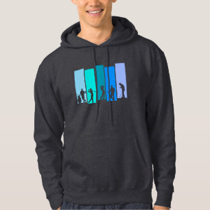 Golfer Sports Golf Player Golfing Silhouette Hoodie