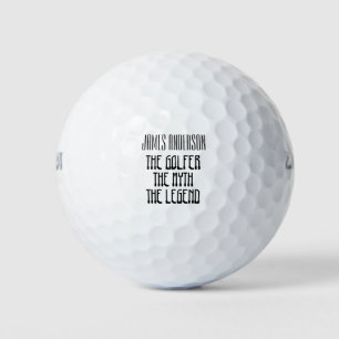 Golfer, The Myth , The Legend ,Funny Golf Balls