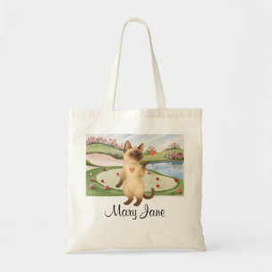 Golfer themed for Bachelorette Bride Cat Lovers Tote Bag