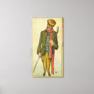 Golfer Who Had a Disaster on the Links Canvas Print