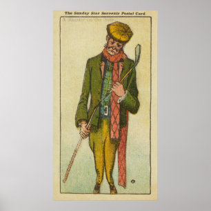 Golfer Who Had a Disaster on the Links Poster