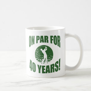 Golfer's 40th Birthday Coffee Mug