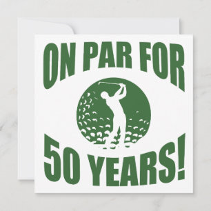 Golfer's 50th Birthday Card