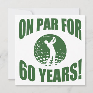 Golfer's 60th Birthday Card