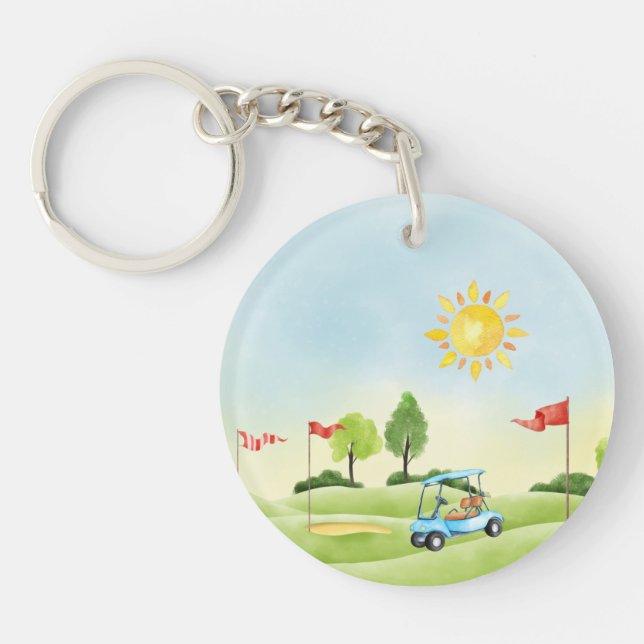 Golfer's Acrylic Keychain (Front)