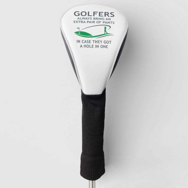 Golfers Always Bring An Extra Pair Golf Head Cover (Front)