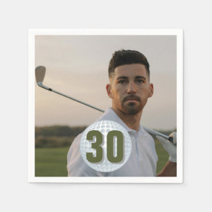 Golfer's Birthday Celebration Napkin
