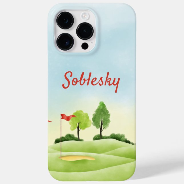 Golfer's Custom iPhone 14 Pro Max Case (Back)