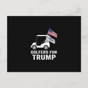 Golfers For Trump 2020 Trump Supporters Golf Postcard