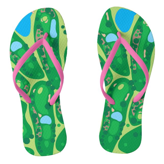 Golfer's Fun Flip-Flops Flip Flops (Footbed)