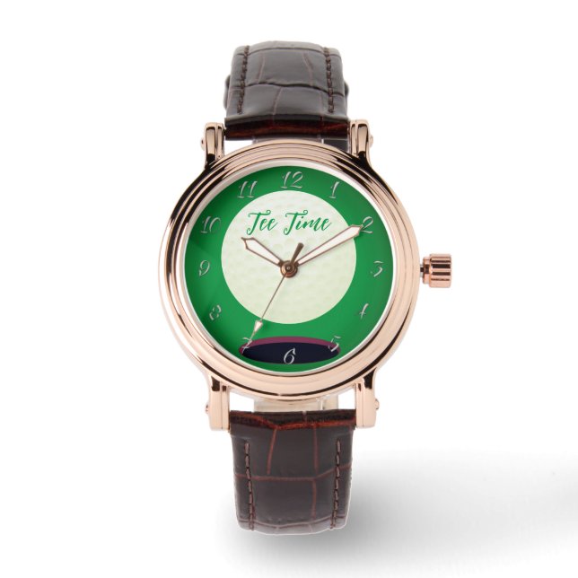 Golfer's Gift  Tee Time Watch (Front)