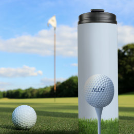 Golfer's Golf Theme Teeing Off Thermal Tumbler