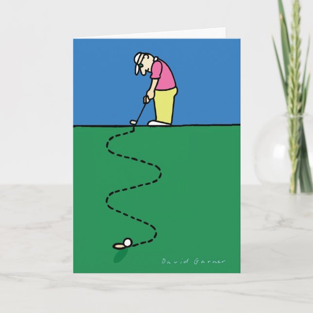 Golfers greeting card (Front)