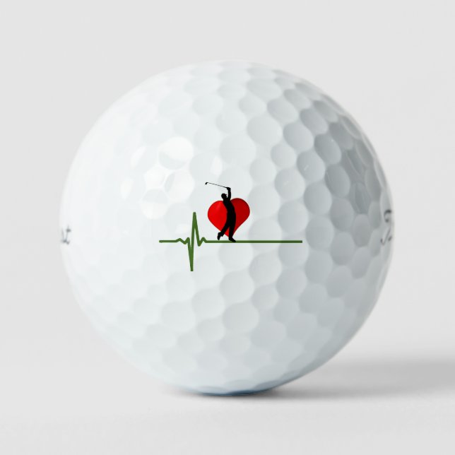 Golfer's Heartbeat Golf Balls (Front)