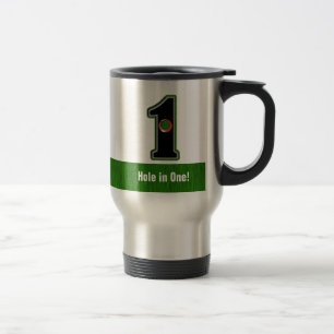 Golfers Hole in One. Luck or Skill? Travel Mug