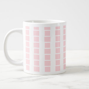 Golfers Mug, Golfing is my Life! Pink White Square Large Coffee Mug
