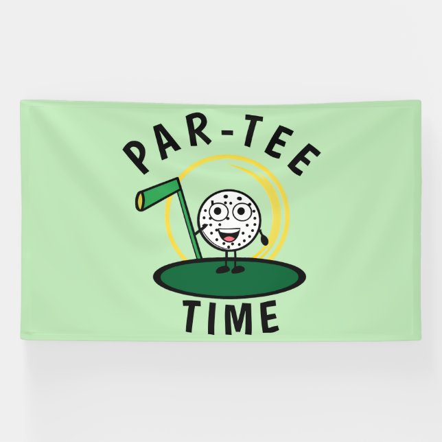 Golfers Par-Tee Time Banner (Horizontal)