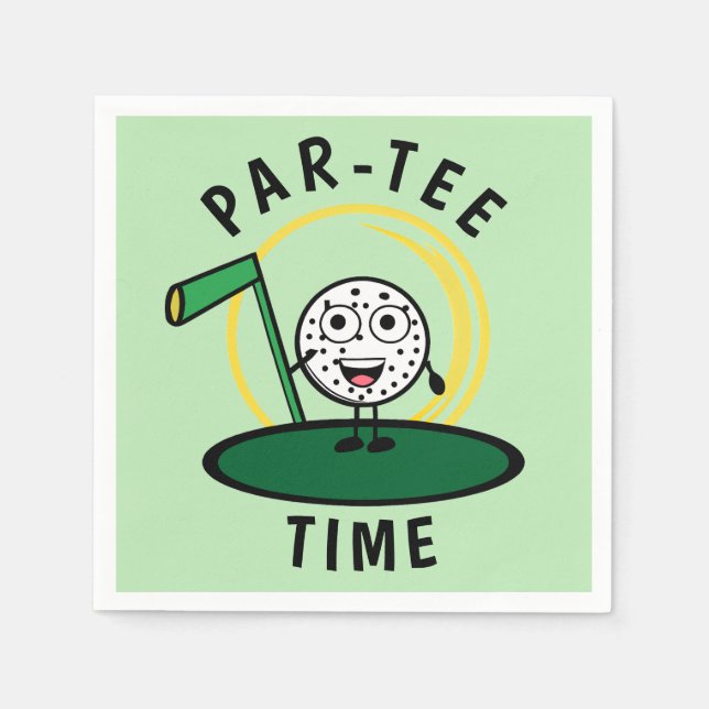Golfers Par-Tee Time Napkin (Front)