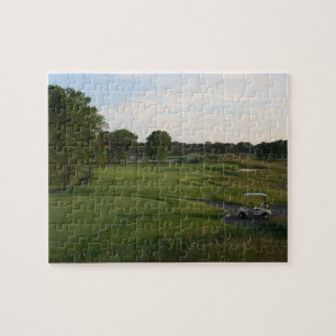 Golfer's Paradise Golf Course and Golf Cart Jigsaw Puzzle