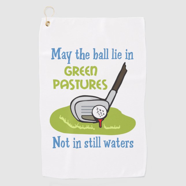 Golfers Prayer Golf Towel (Front)