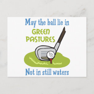 Golfers Prayer Postcard