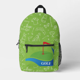 Golfers  printed backpack
