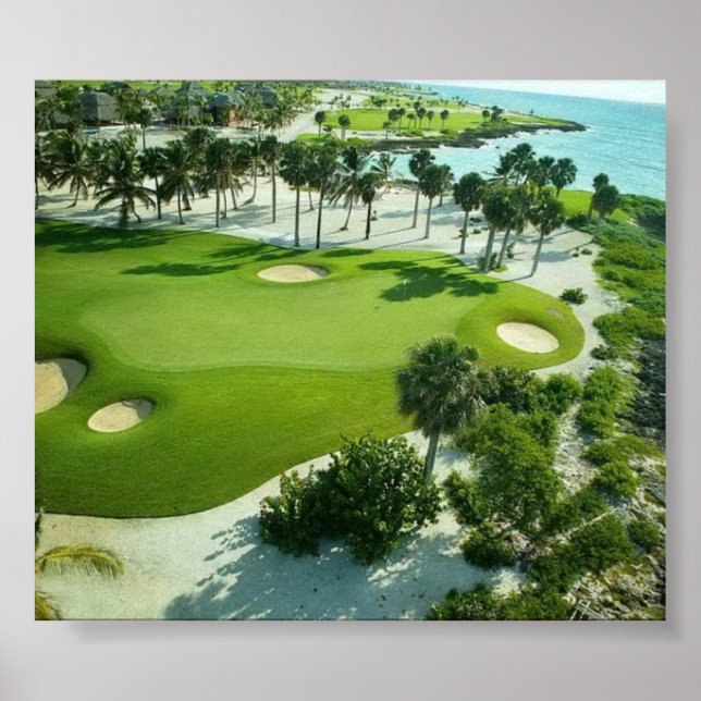 Golfers scariest moment, beautiful golf photo poster (Front)