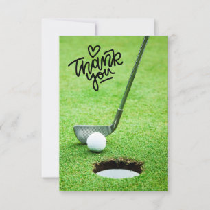 GOLFER's Tee-rific Thanks: On Par Appreciation Thank You Card