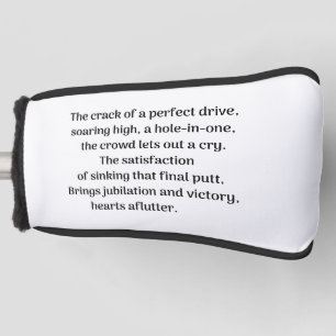 Golfer's thrill golf head cover