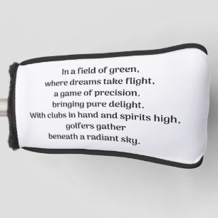 Golfer's thrill golf head cover
