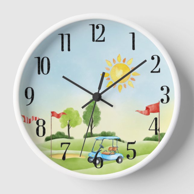 Golfer's Wall Clock (Front)
