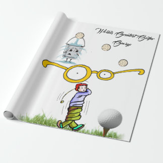 Golfers Wrapping Paper, Worlds Greatest Golfer Paper