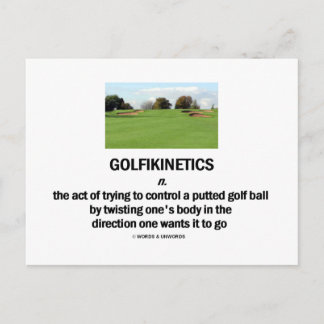 Golfikinetics Postcard