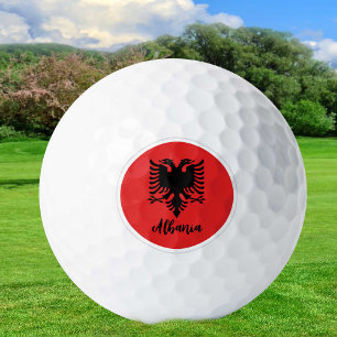 Golfing Albania & Albanian Flag / Golf Ball