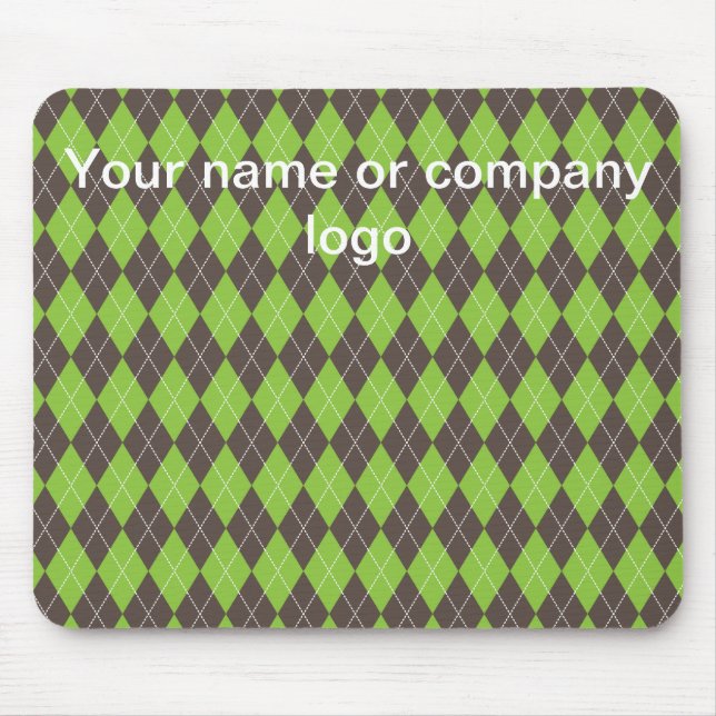 Golfing Argyll green mouse pad. Mat (Front)