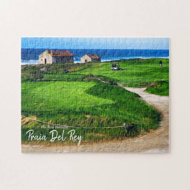 Golfing at Praia Del Rey Portugal  Jigsaw Puzzle (Horizontal)