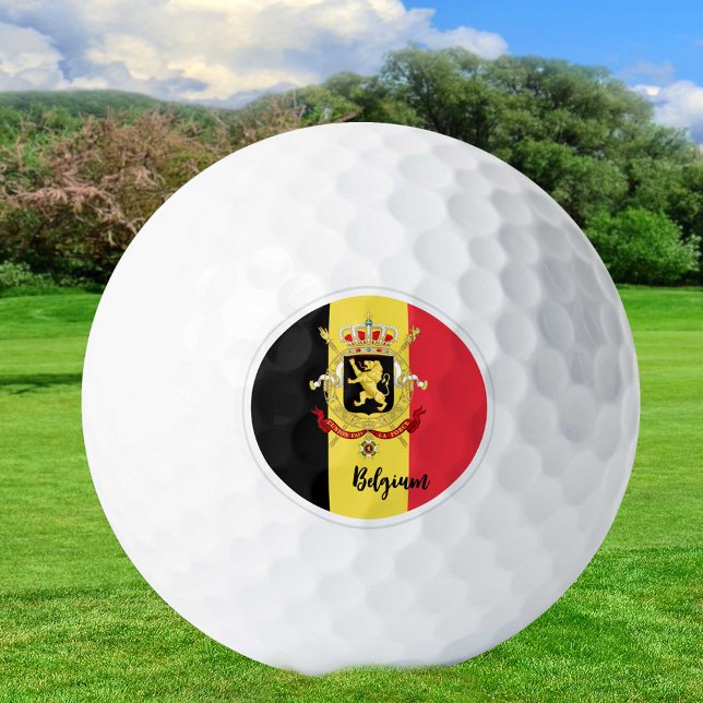 Golfing Belgium & Belgian Flag / Golf Ball (Creator Uploaded)