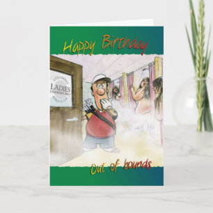 Golfing Birthday card