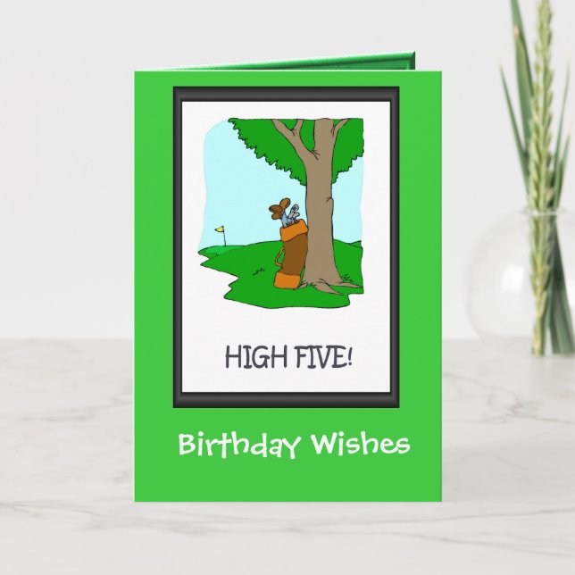 Golfing Birthday cards, Bag of clubs Card (Front)