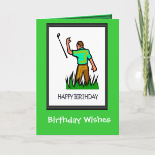 Golfing Birthday cards, The club doesn't work Card