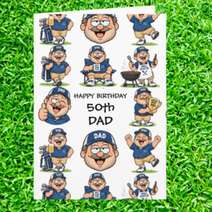 Golfing Birthday DAD Card
