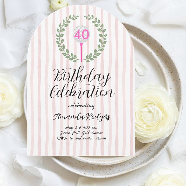 Golfing Birthday Party Invitation (Creator Uploaded)