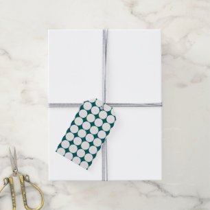 Golfing Blue Green White Modern Golf Balls Gift Tags