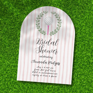 Golfing Bridal Shower Invitation