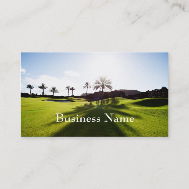 Golfing business card (Front)